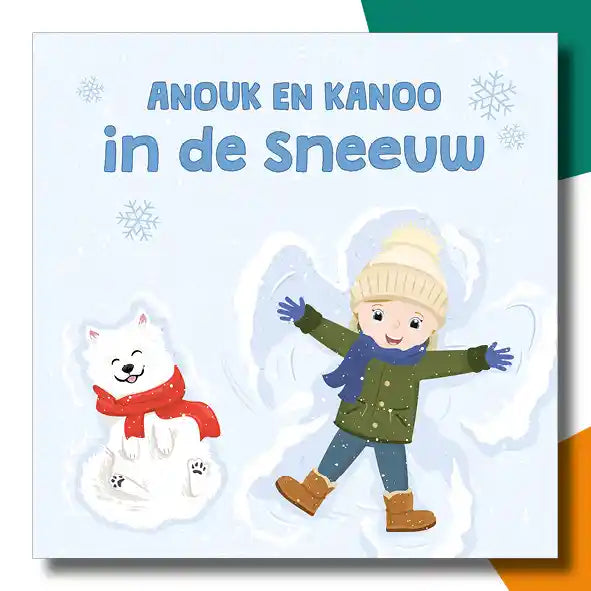 Anouk en Kanoo in de sneeuw | Anouk Van der Jeught