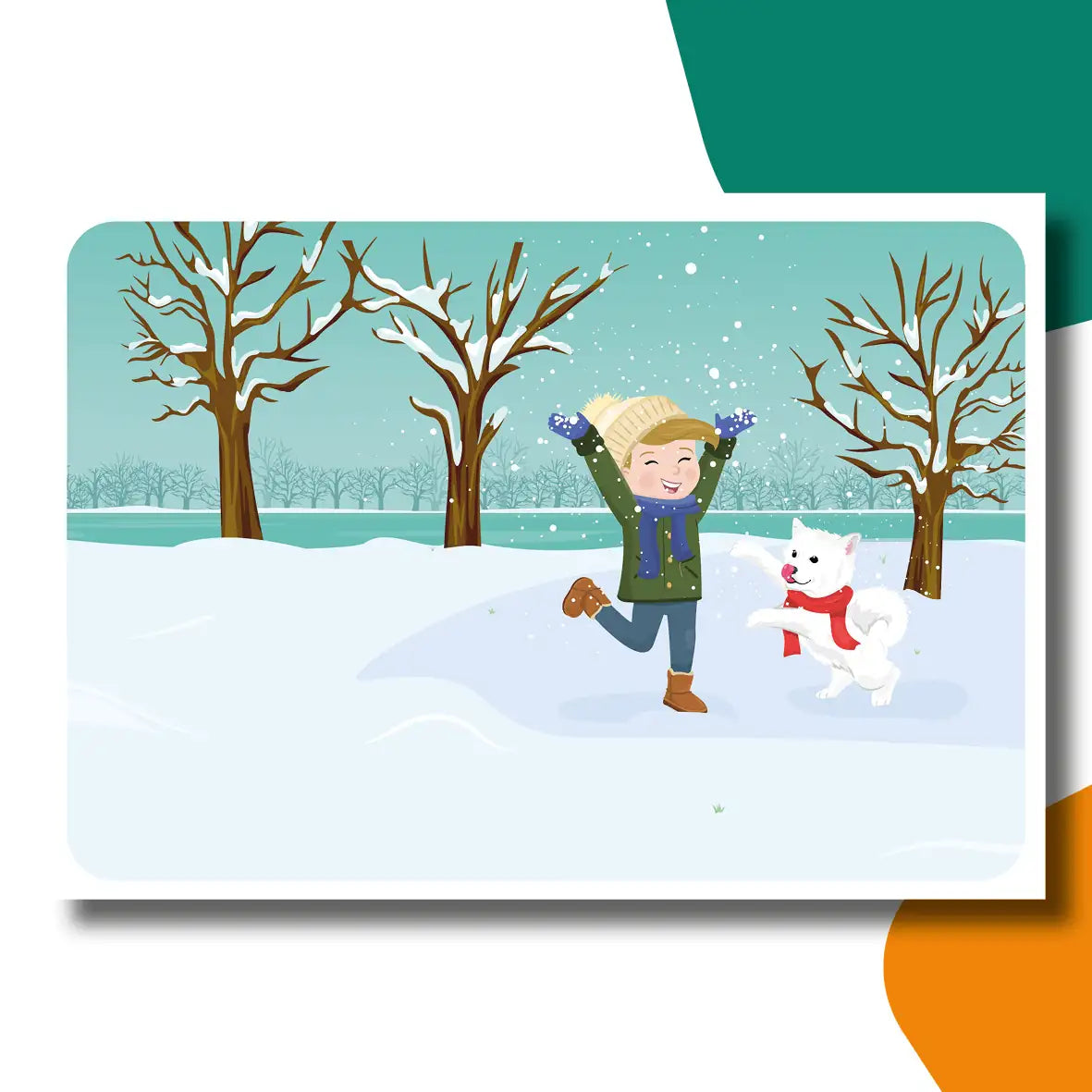 Anouk en Kanoo in de sneeuw | kamishibai vertelplaten