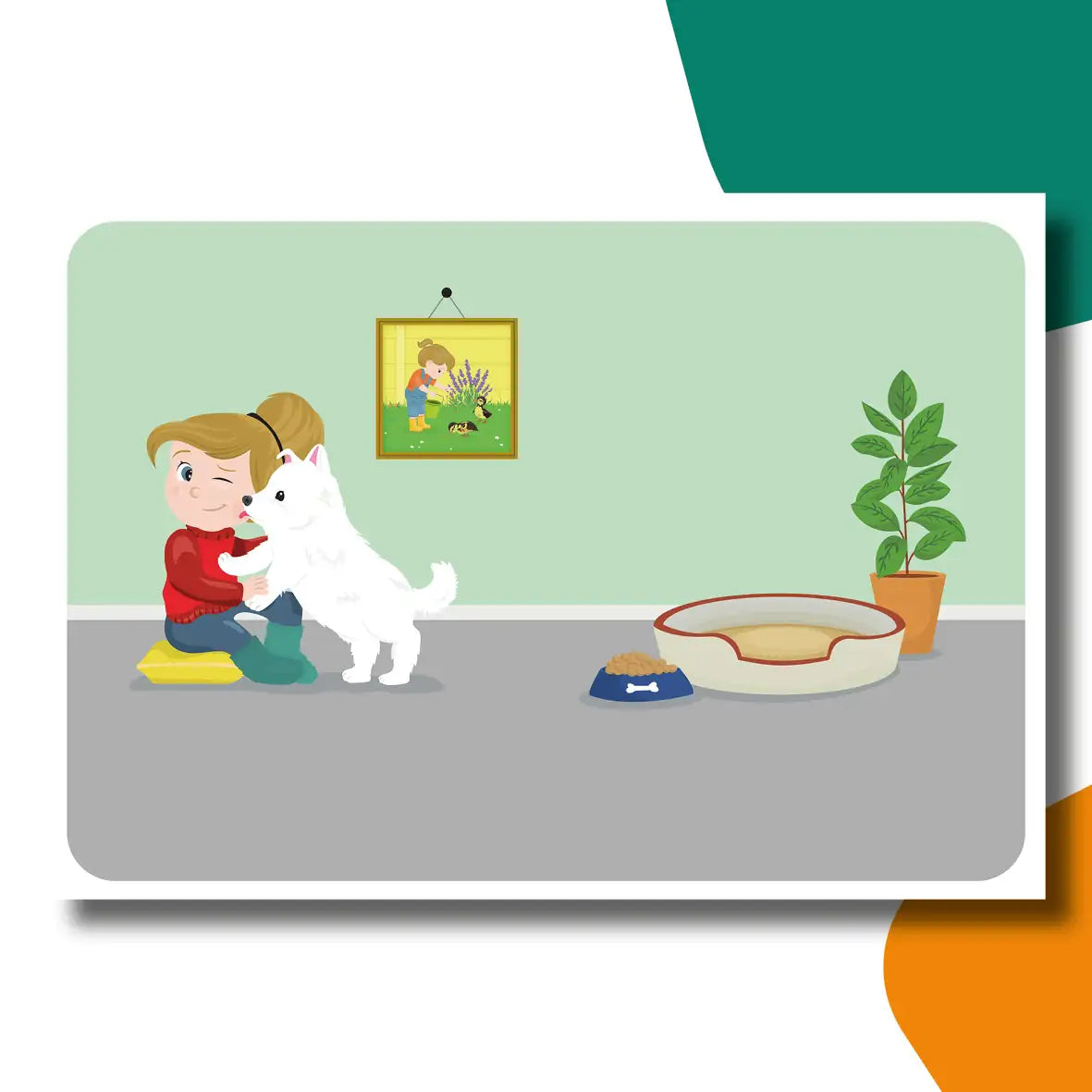 Anouk en Kanoo in de sneeuw | kamishibai vertelplaten