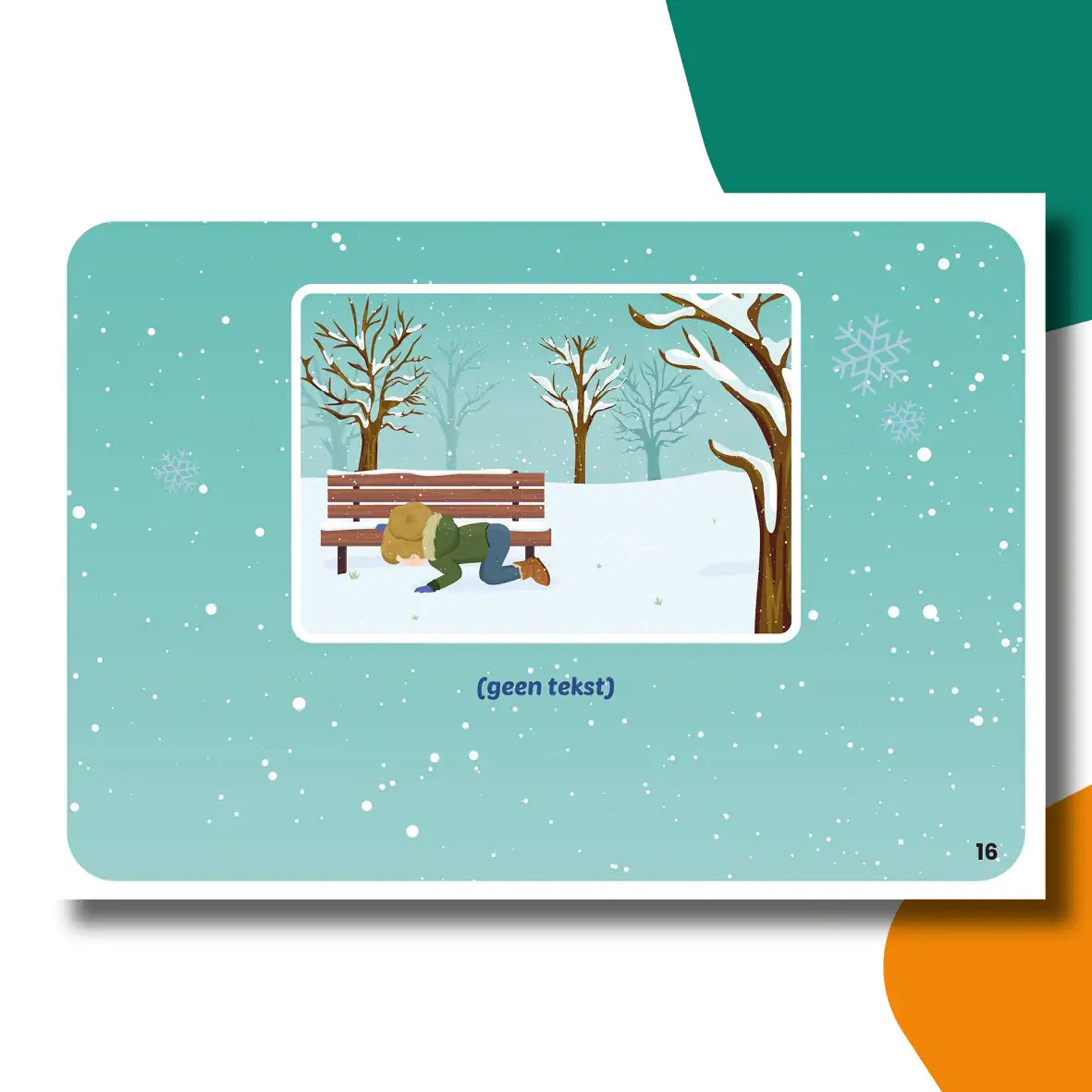 Anouk en Kanoo in de sneeuw | kamishibai vertelplaten