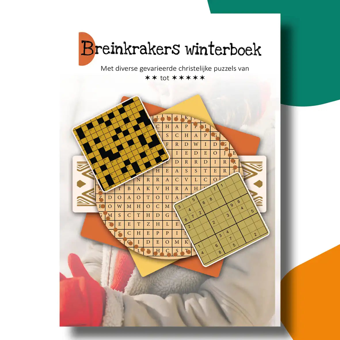 Omslag van het Breinkrakers winterboek met puzzels