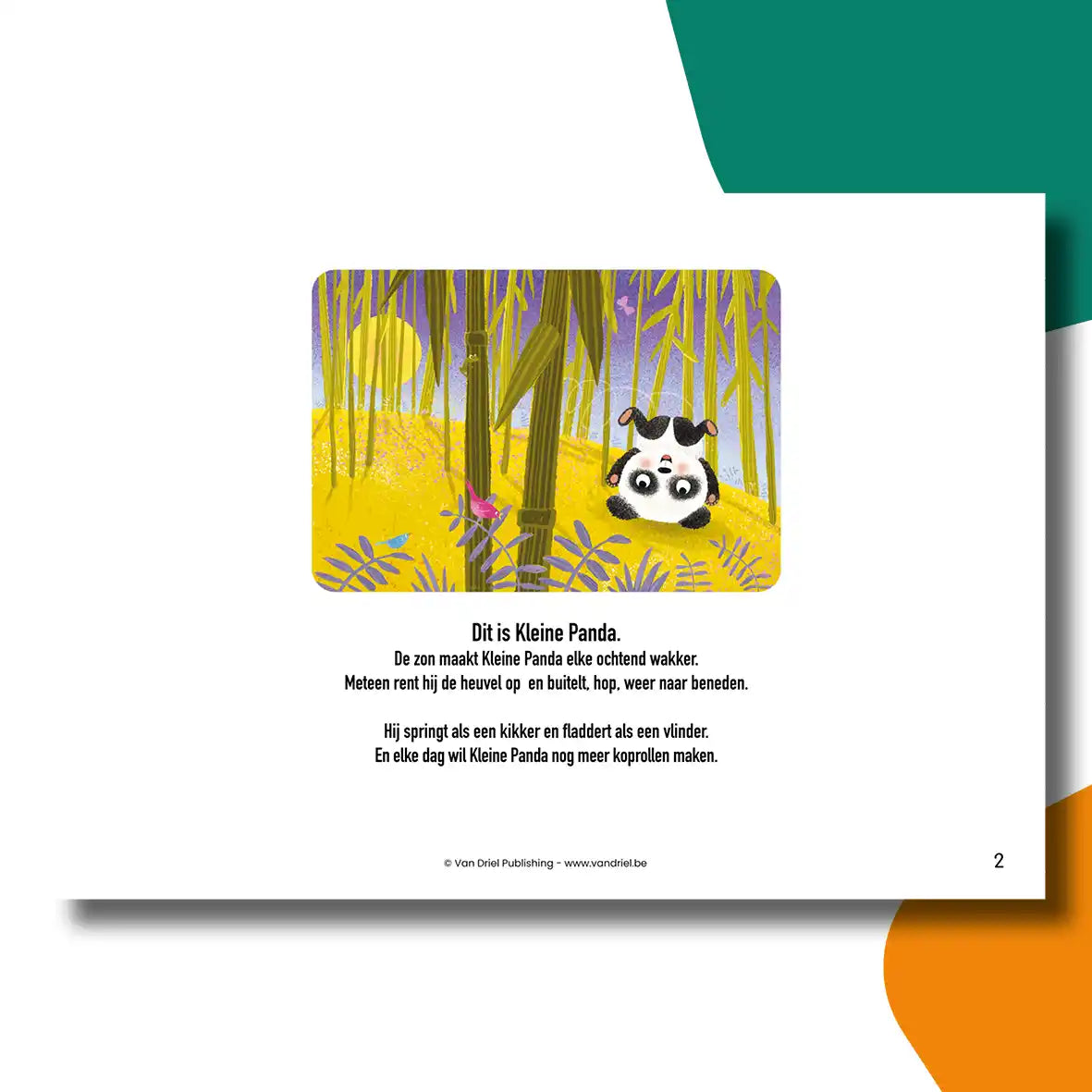 Grote Panda en Kleine Panda | kamishibai vertelplaten