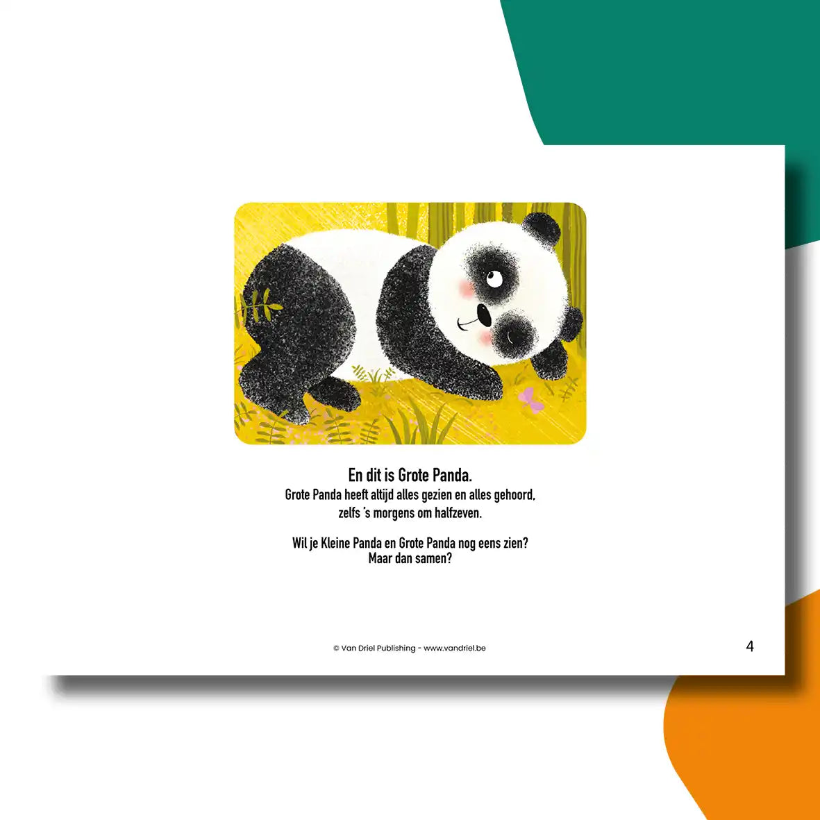 Grote Panda en Kleine Panda | kamishibai vertelplaten