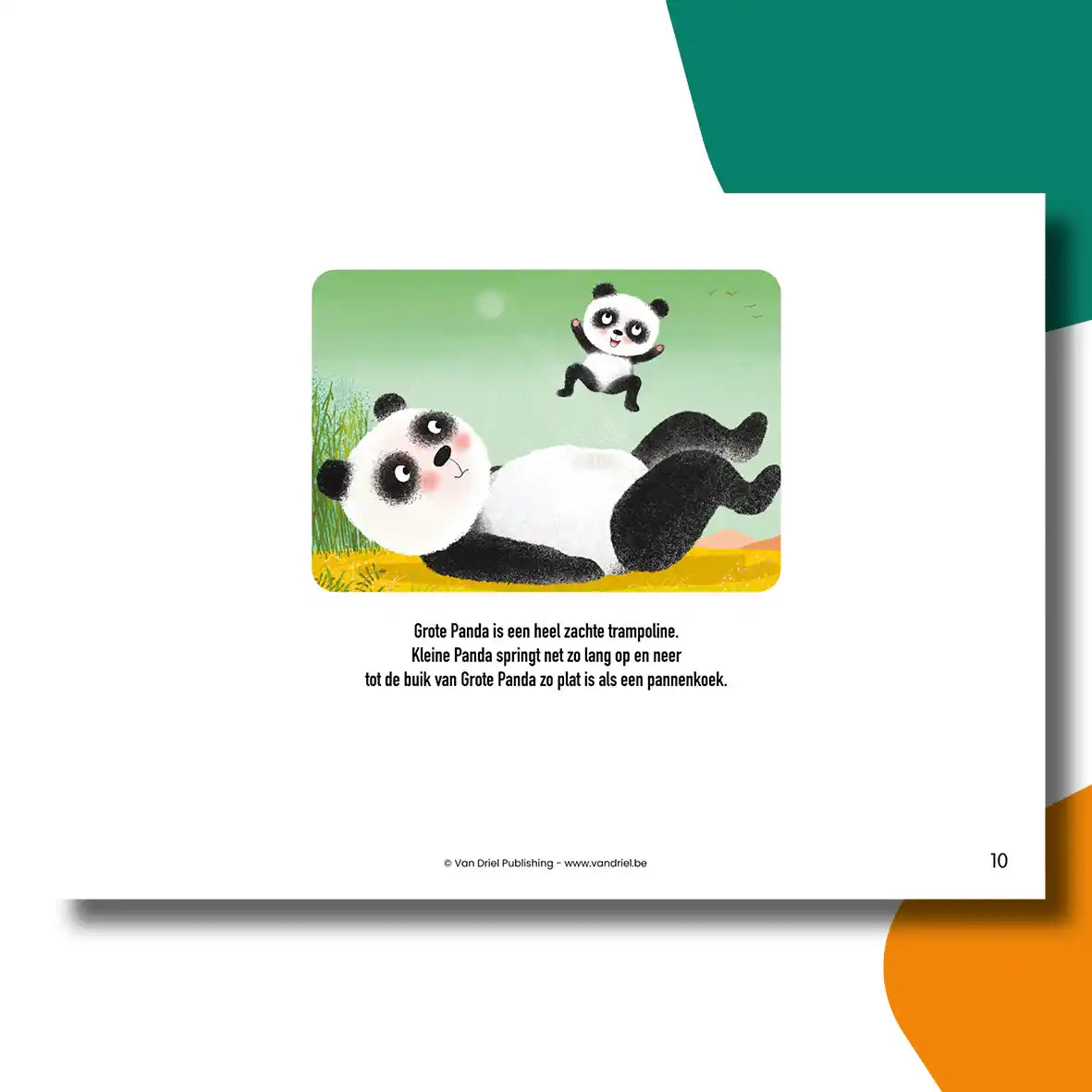 Grote Panda en Kleine Panda | kamishibai vertelplaten