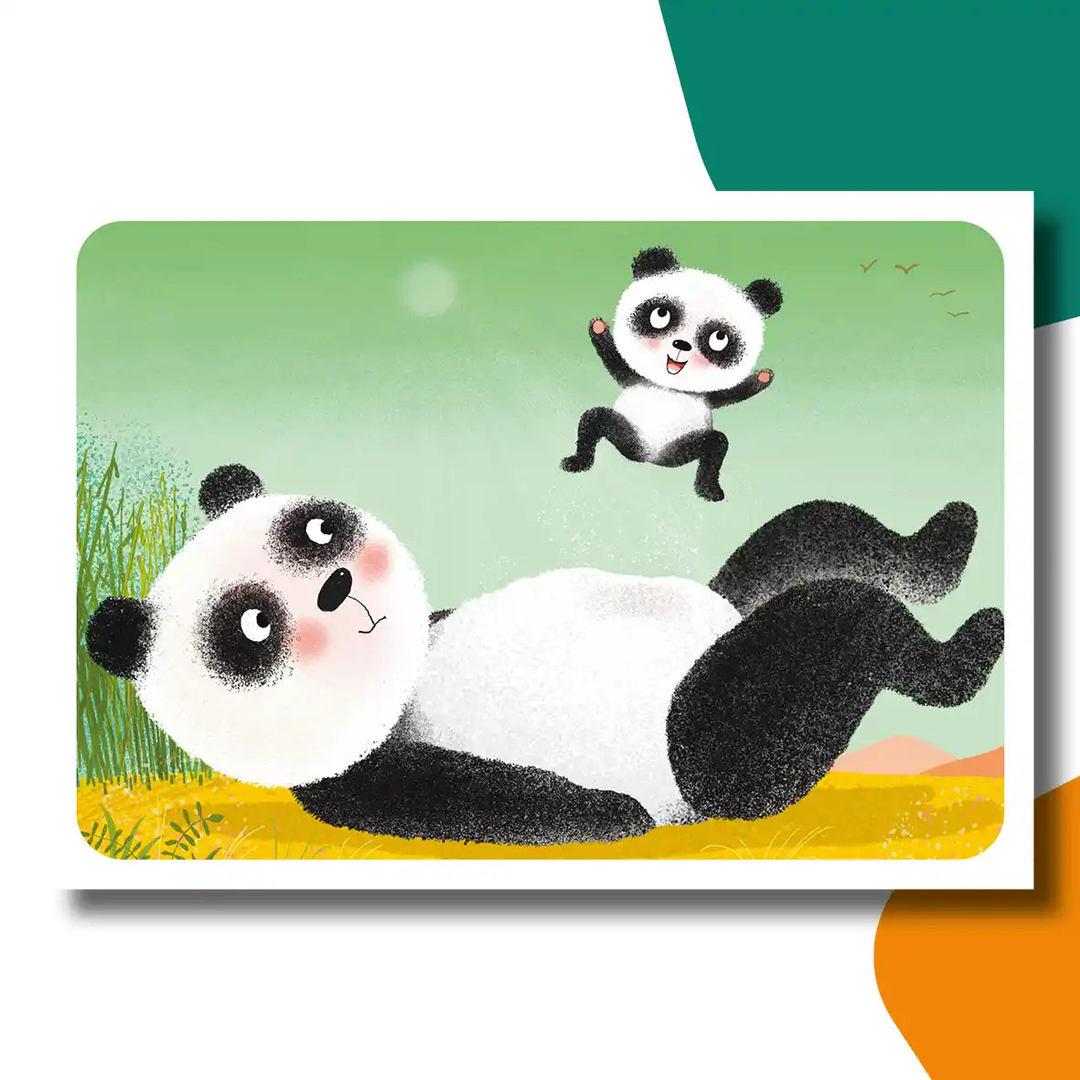Grote Panda en Kleine Panda | kamishibai vertelplaten
