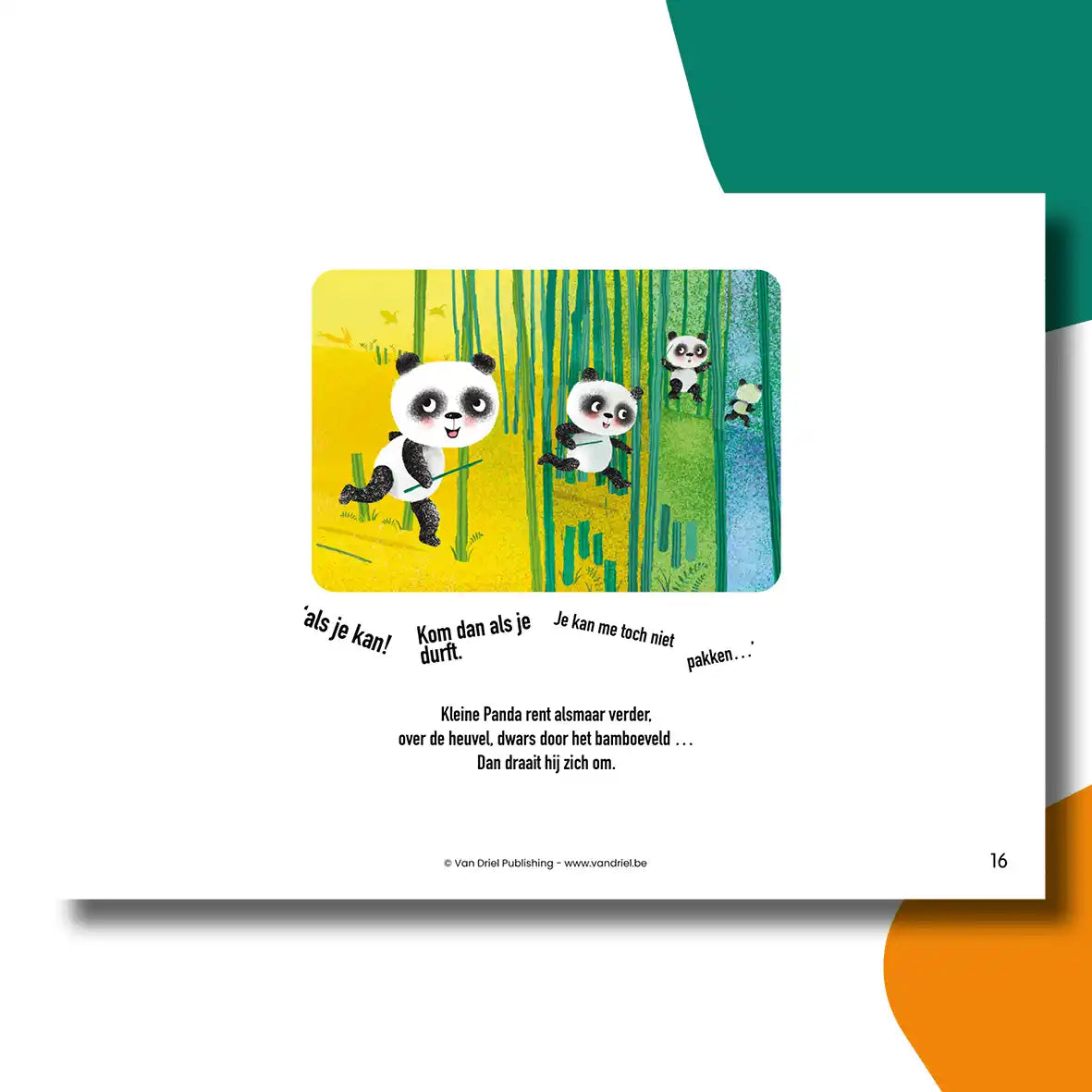 Grote Panda en Kleine Panda | kamishibai vertelplaten