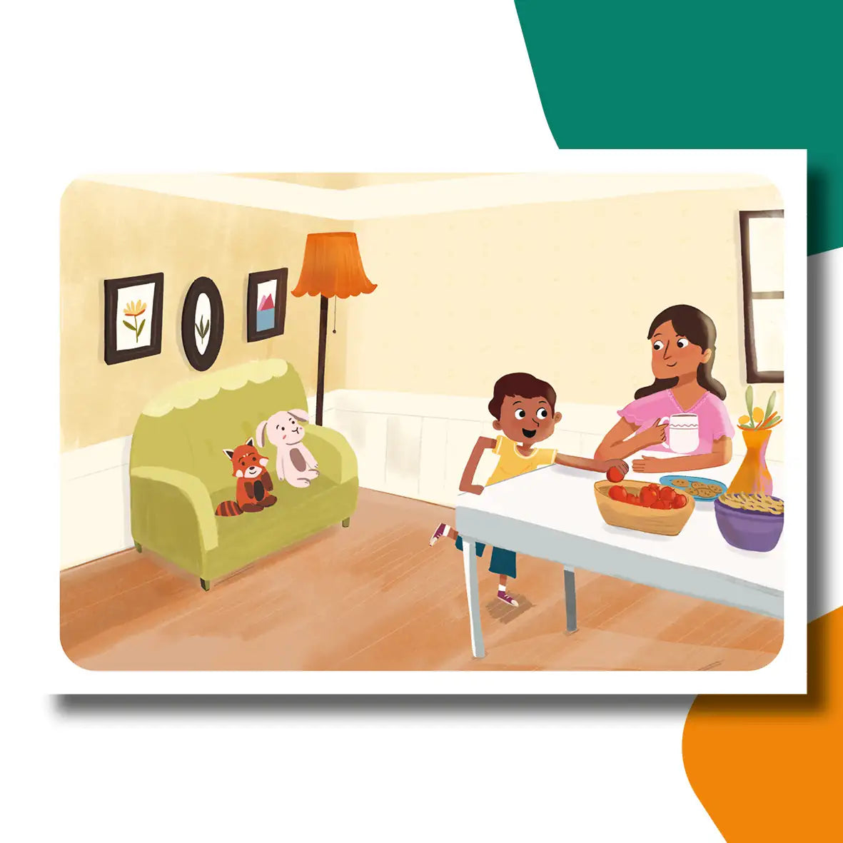 Ravi en de rode panda | kamishibai vertelplaten