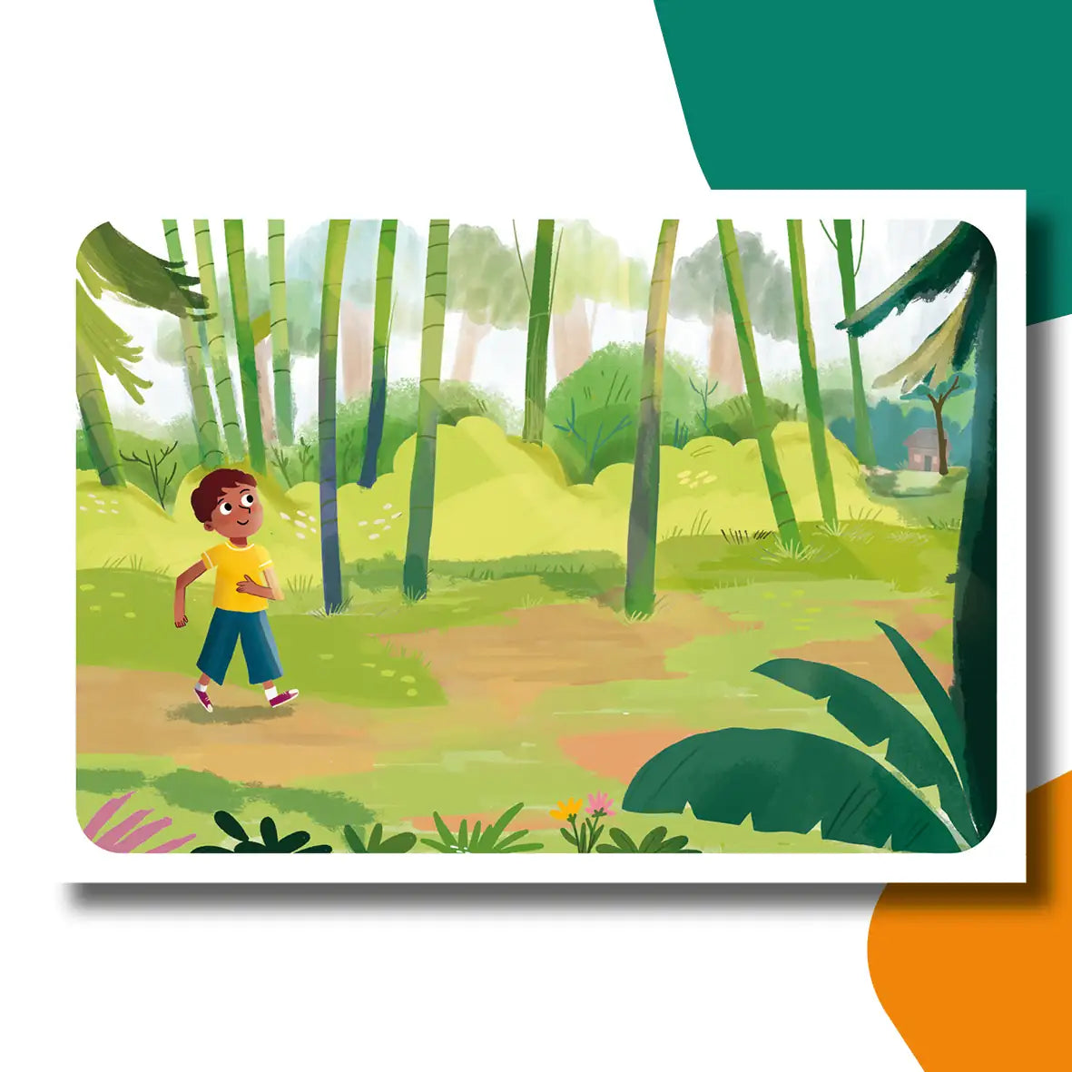 Ravi en de rode panda | kamishibai vertelplaten