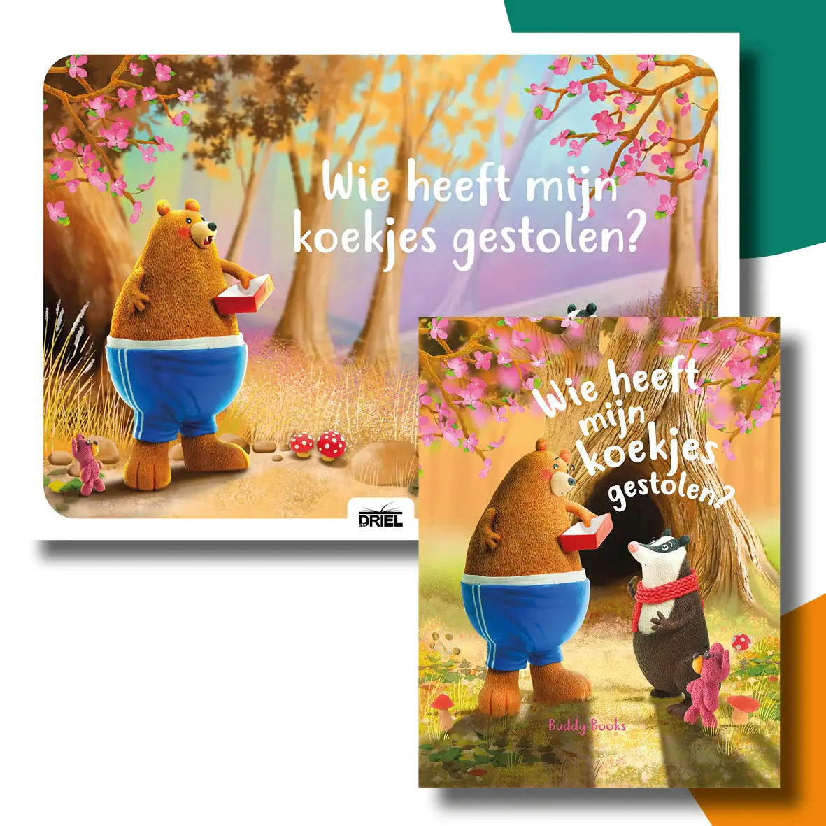 Wie heeft mijn koekjes gestolen? | kamishibai vertelplaten