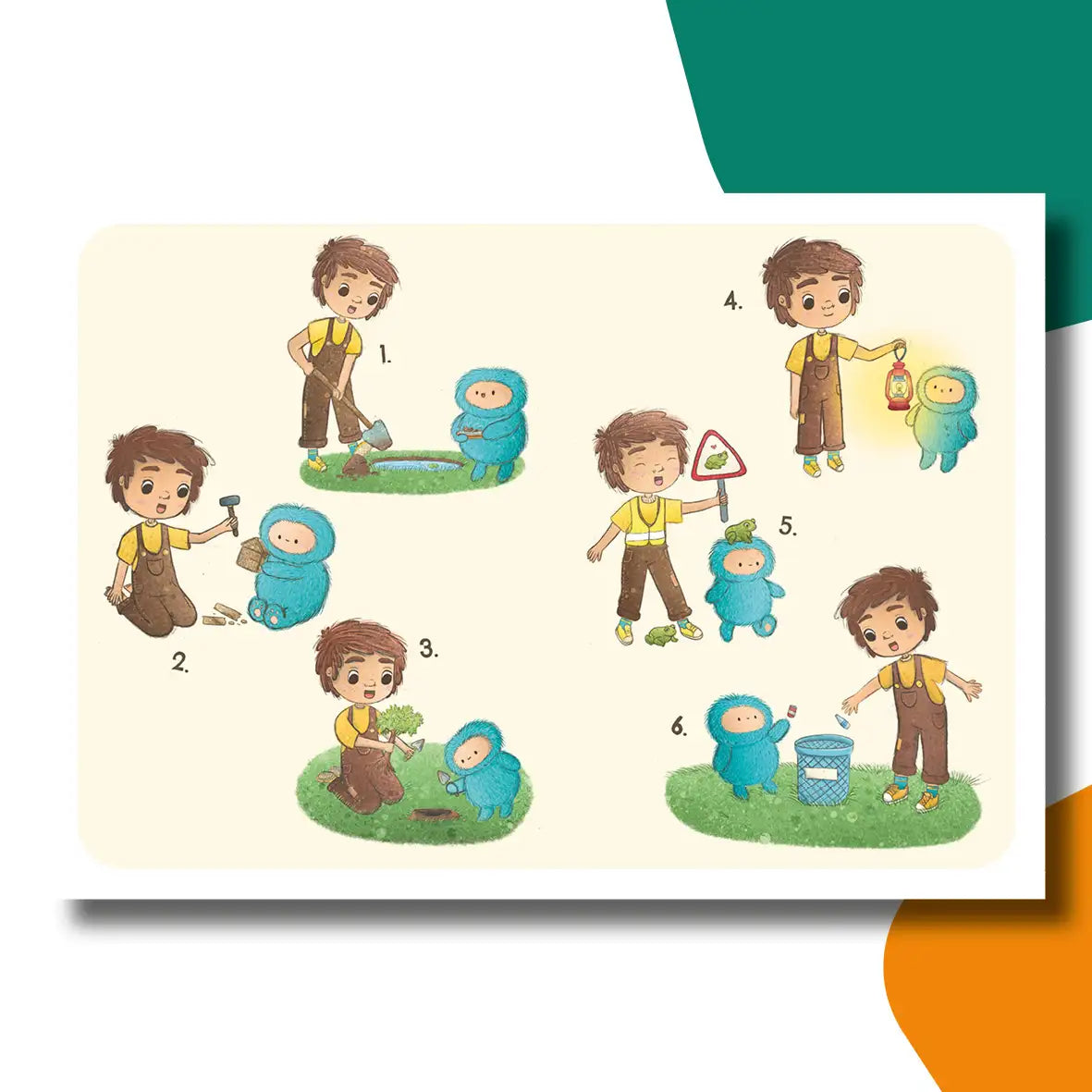 Willow & Warre laten alles lekker wild | kamishibai vertelplaten