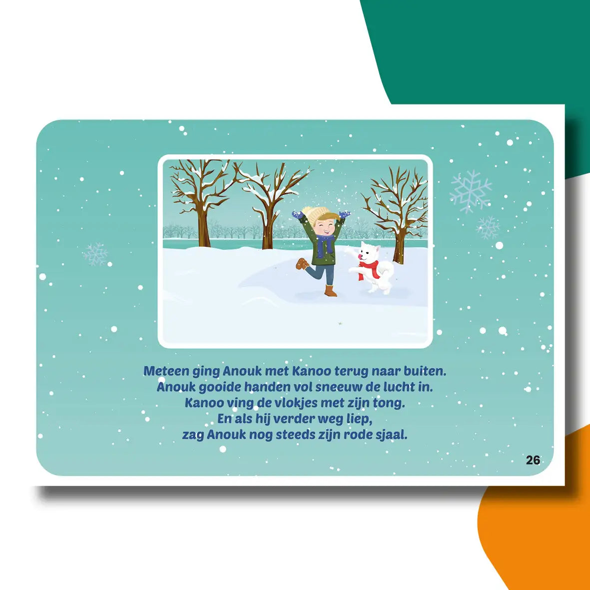 Anouk en Kanoo in de sneeuw | kamishibai vertelplaten