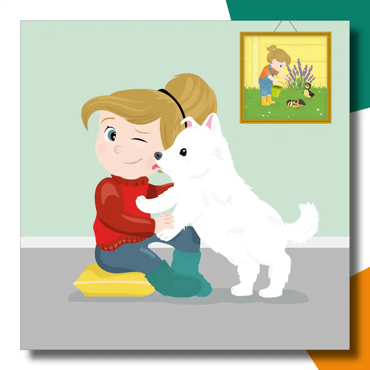 Anouk en Kanoo in de sneeuw | Anouk Van der Jeught