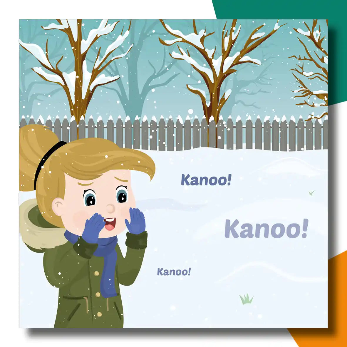 Anouk en Kanoo in de sneeuw | Anouk Van der Jeught