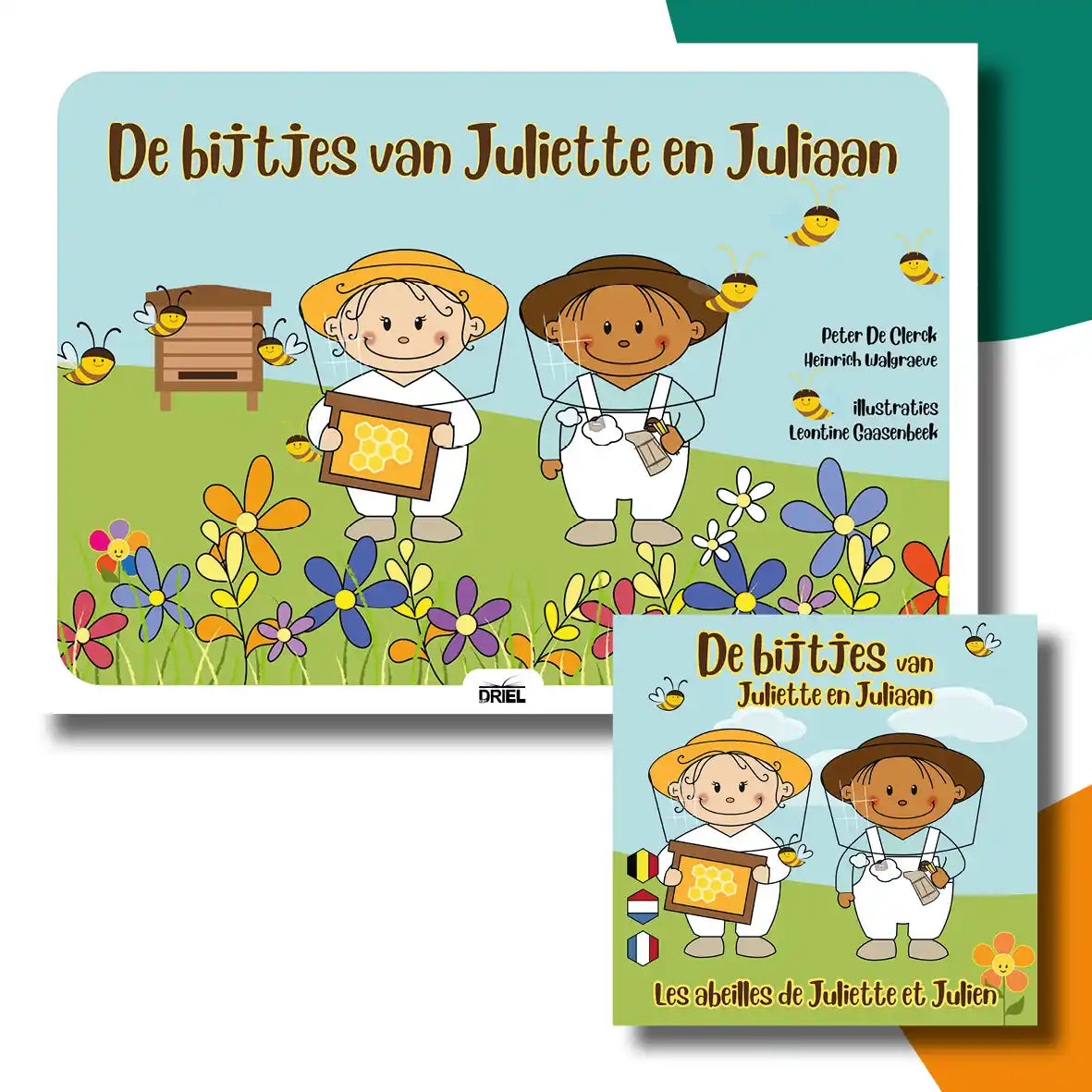 De bijtjes van Juliette en Juliaan | kamishibai vertelplaten