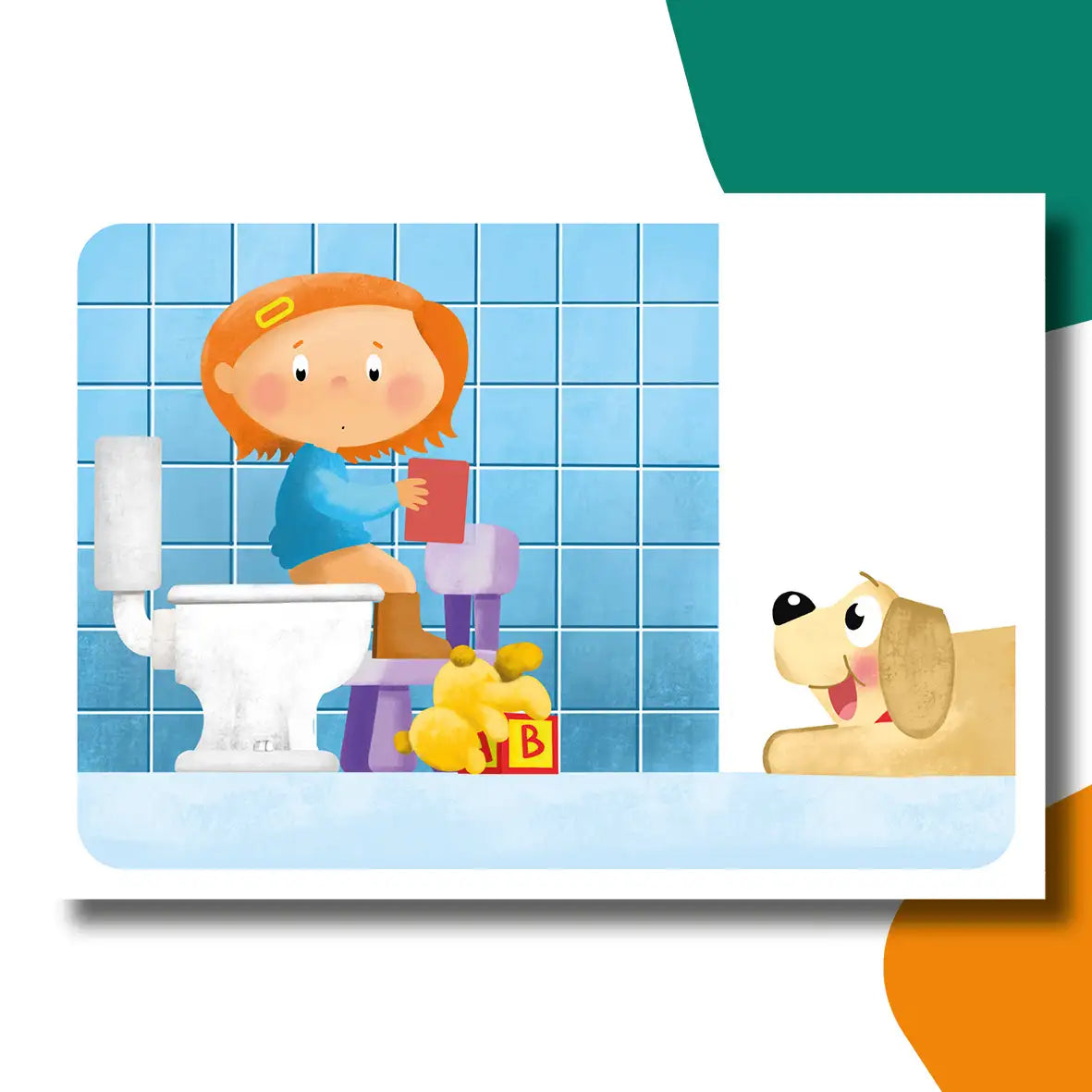 Ik durf niet te poepen | Kamishibai vertelplaten