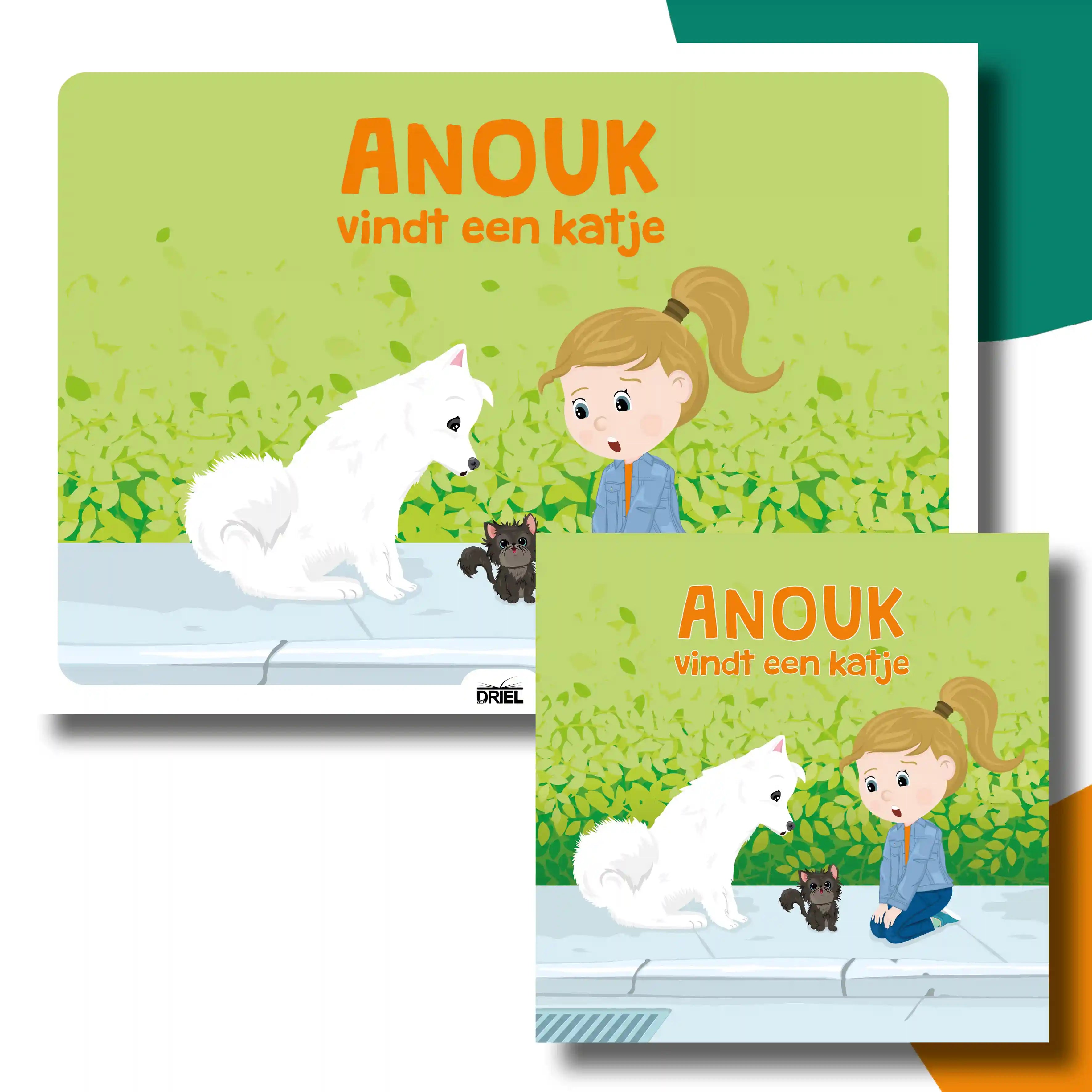 Anouk vindt een katje | kamishibai vertelplaten