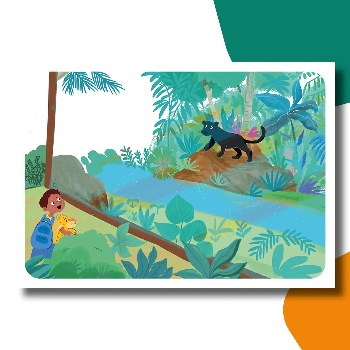 Ravi en de kleine panter | kamishibai vertelplaten