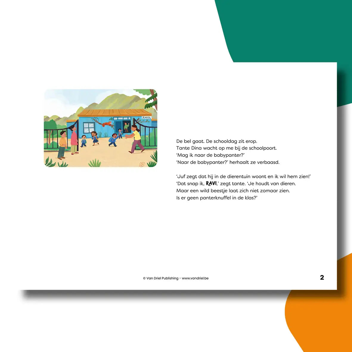 Ravi en de kleine panter | kamishibai vertelplaten