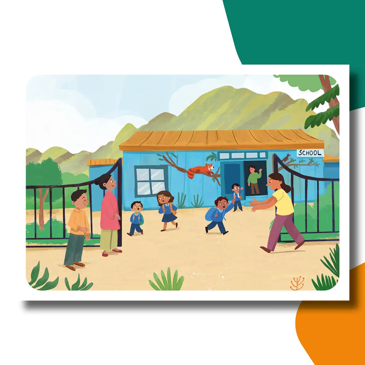 Ravi en de kleine panter | kamishibai vertelplaten