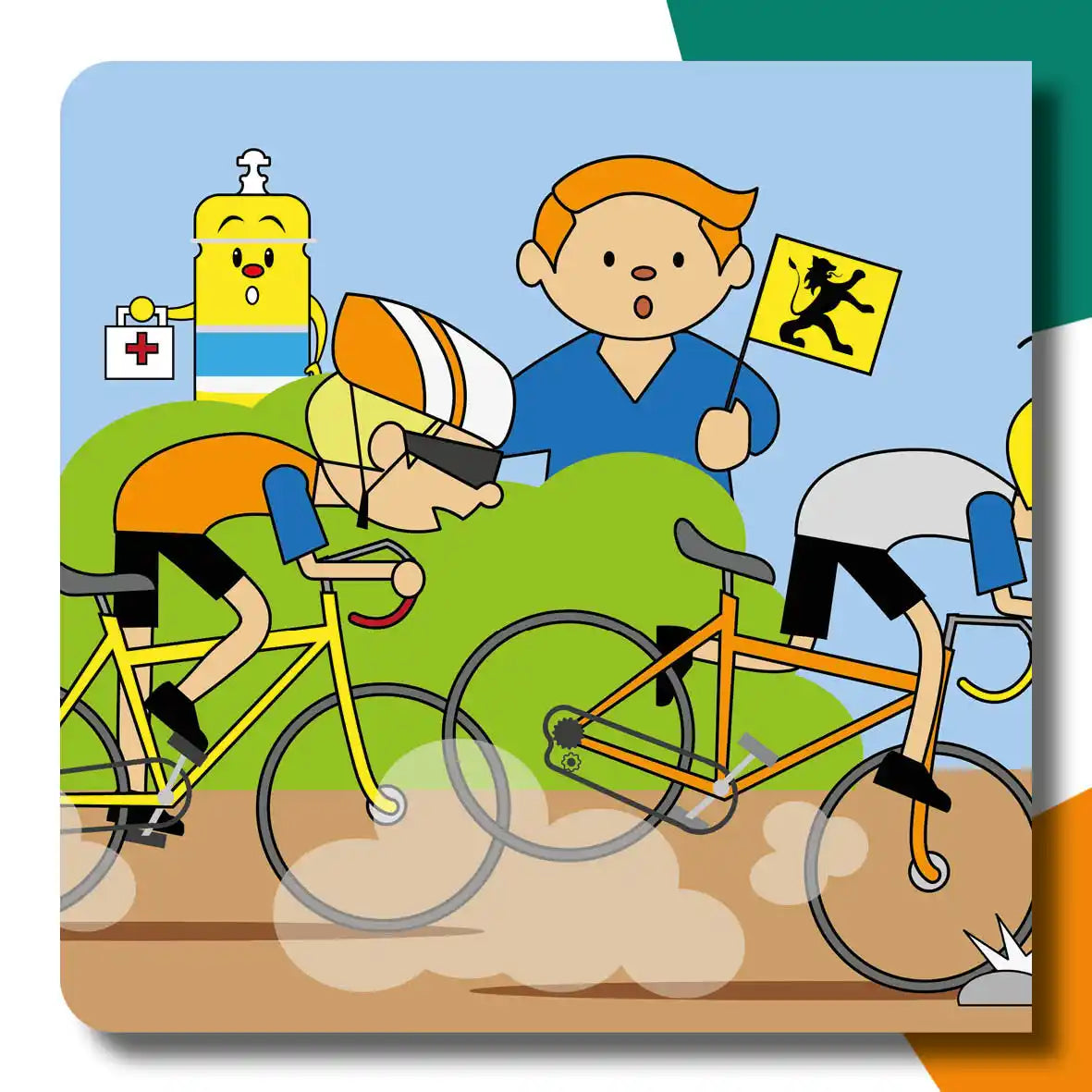 De bidon van de Ronde van Vlaanderen | Terènce Van Driel & Julie Rodríguez
