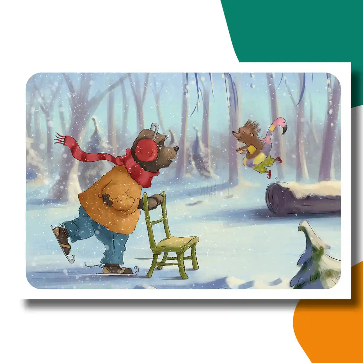 Egeltjes wonderlijke winter | kamishibai vertelplaten