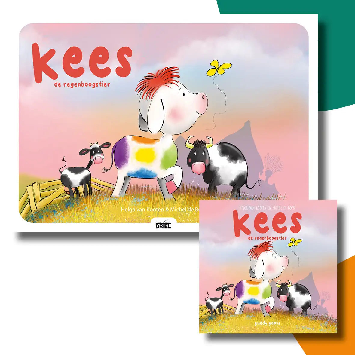 Kees de regenboogstier | kamishibai vertelplaten