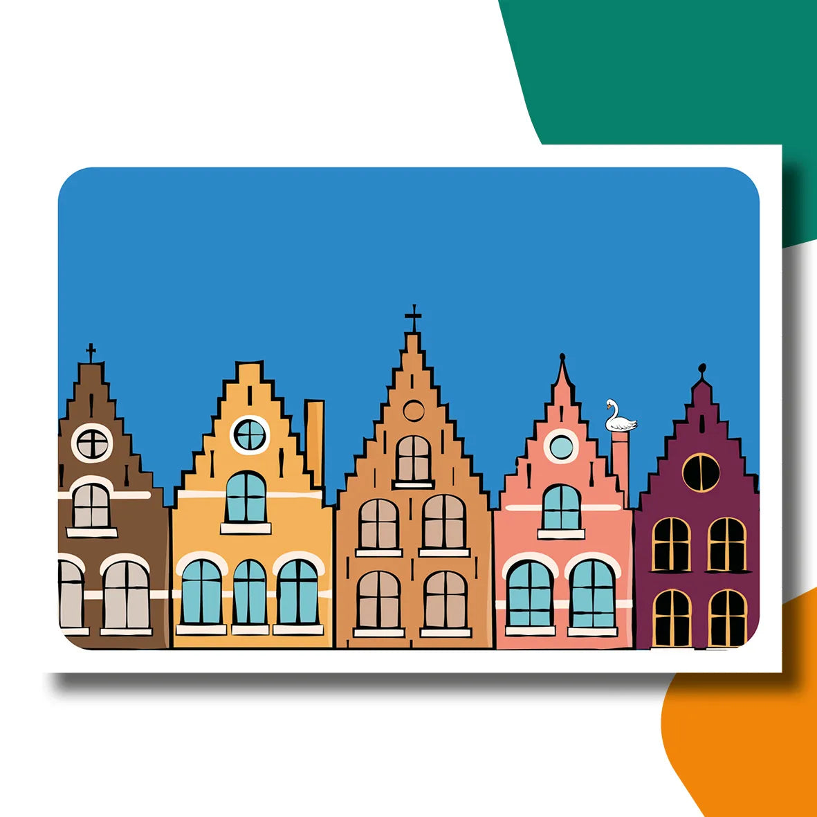 Het zwaantje van Brugge | Kamishibai vertelplaten